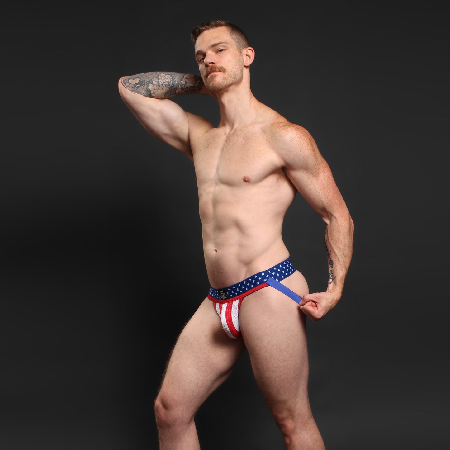 Pro Patriot 2 Inch Jockstrap (Red/white/blue)